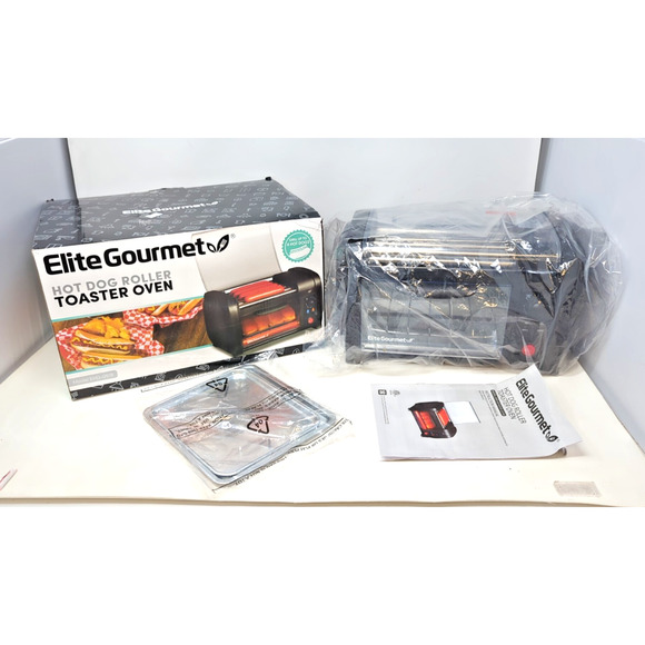 Hot Dog Roller Toaster Oven, Elite Gourmet EHD-051B Clean fast shipping - Picture 1 of 6